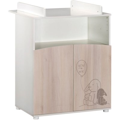 BABY PRICE BABYPRICE Commode &agrave; Langer Lapinou 2 portes - 1 Niche