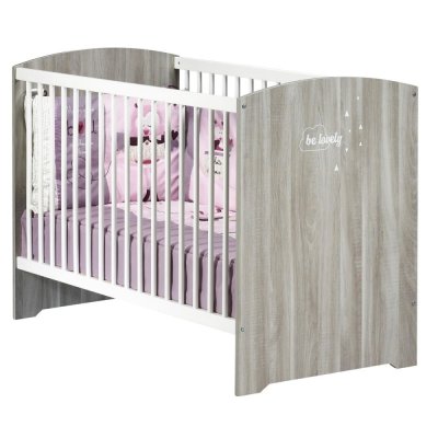 SAUTHON Babyprice lit b&eacute;b&eacute; smile chene silex 3 positions 120x60 cm 
