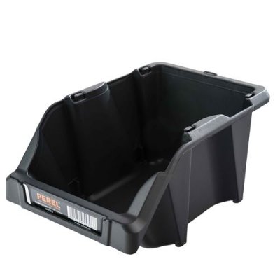 PROVENCE OUTILLAGE Bac &agrave; bec de rangement noir Perel 125 x 195 x 90 mm