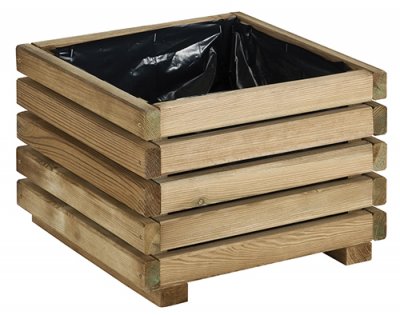 CERLAND Bac &agrave; fleurs carr&eacute; K&uuml;b 40 en bois