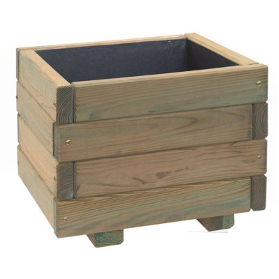 CERLAND Bac &agrave; fleurs en bois carr&eacute; first 40