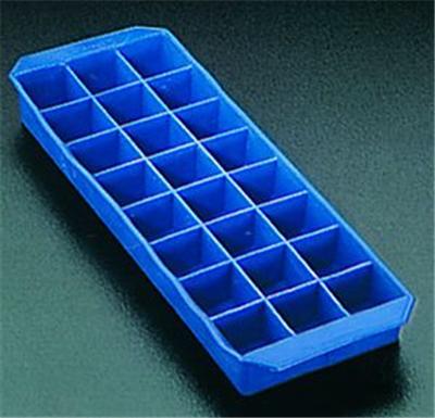 METALTEX Bac &agrave; gla&ccedil;ons en caoutchouc 26x9 cm - 24 cubes - bleu