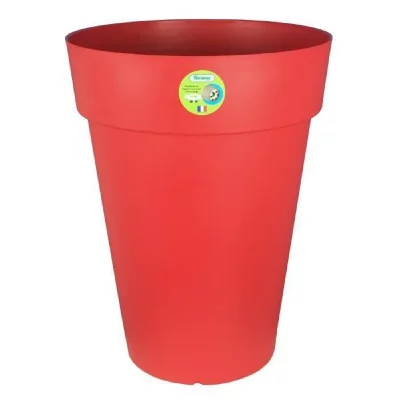 GENERIQUE Bac Soleilla hauteur 66 rond diam&egrave;tre 50 cm coloris rouge RIVIERA