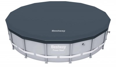 BESTWAY B&acirc;che 4 Saisons Pour Piscine Frame Pool Ronde Diam 488  58249