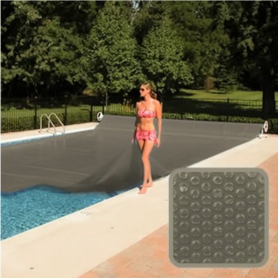 LINXOR B&acirc;che &agrave; bulles 4 m x 3 m pour piscine - 300 microns - Gris - 