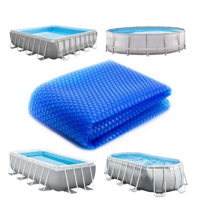 LINXOR B&acirc;che &agrave; bulles ronde 6,10m pour piscine - 180 Microns - Bleu - 