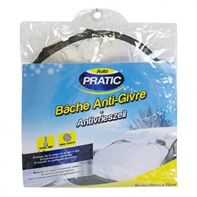 AUTO PRATIC B&acirc;che Anti-givre Pour Pare-brise  150 X 70 Cm