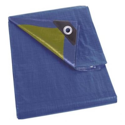 PEREL B&acirc;che - bleu/kaki -r&eacute;sistant - 4 x 4 m (110-0404) - 