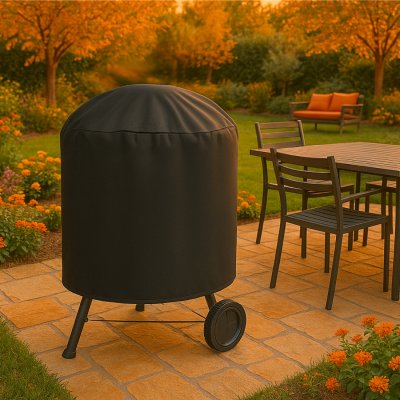 LINXOR B&acirc;che de protection barbecue imperm&eacute;able, anti UV - 70 x 90 cm - Noir