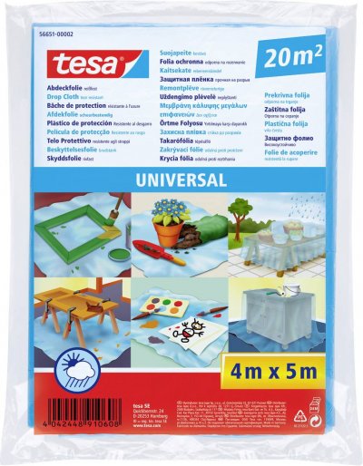TESA B&acirc;che de protection Universelle - 20m&sup2; - 4m x 5000mm