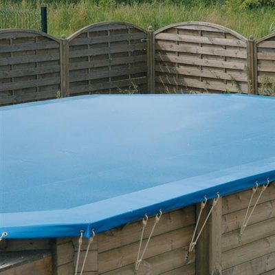 UBBINK B&acirc;che de s&eacute;curit&eacute; en PVC 550g/m&sup2; pour piscine de 355x505cm 