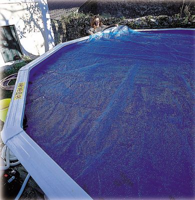 GRE B&acirc;che &eacute;t&eacute; piscine hors sol  ovale - 495 x 295 cm - 180 microns 