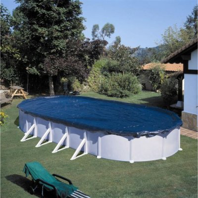 GRE B&acirc;che hivernale pour piscine ovale 10.00 x 5.50 m