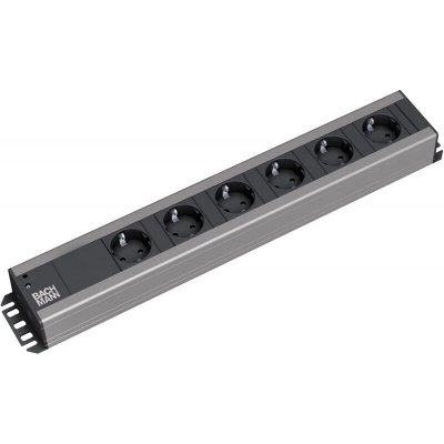 BACHMANN  300.000 6AC outlet(s) 2m Noir, Gris multiprise
