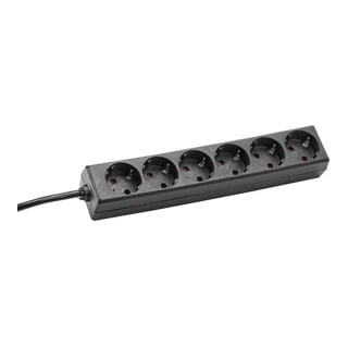 SECOMP Bachmann 381.141S multiprise 1,5 m 6 sortie(s) CA Noir