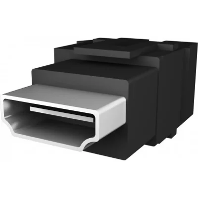 BACHMANN  918.041 prise de courant HDMI Noir, Raccord
