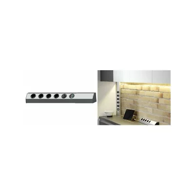 BACHMANN  Bloc multiprise CASIA, 4 prises, chargeur USB