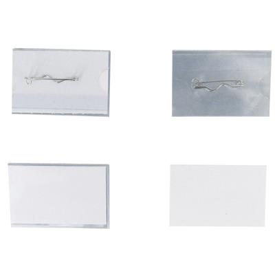 GENERIQUE Badge avec epingle 54x90mm en pvc - boite de 50