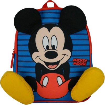 DISNEY Bagtrotter Sac &agrave; dos 31 cm avec d&eacute;tails 3D pieds  Mickey Bleu