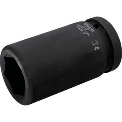 BAHCO  - Douille &agrave; choc longue 6 pans 1"" 24 mm finition phosphat&eacute;e - K9506M-24