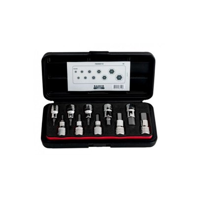 BAHCO  Jeu De Cl&eacute;s &Agrave; Douille 1/2, 6 Pans, 10 Pi&egrave;ces