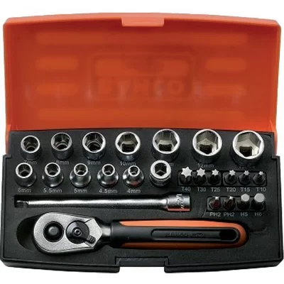 BAHCO  Jeu de douilles de 1/4 po 25 pcs SL25