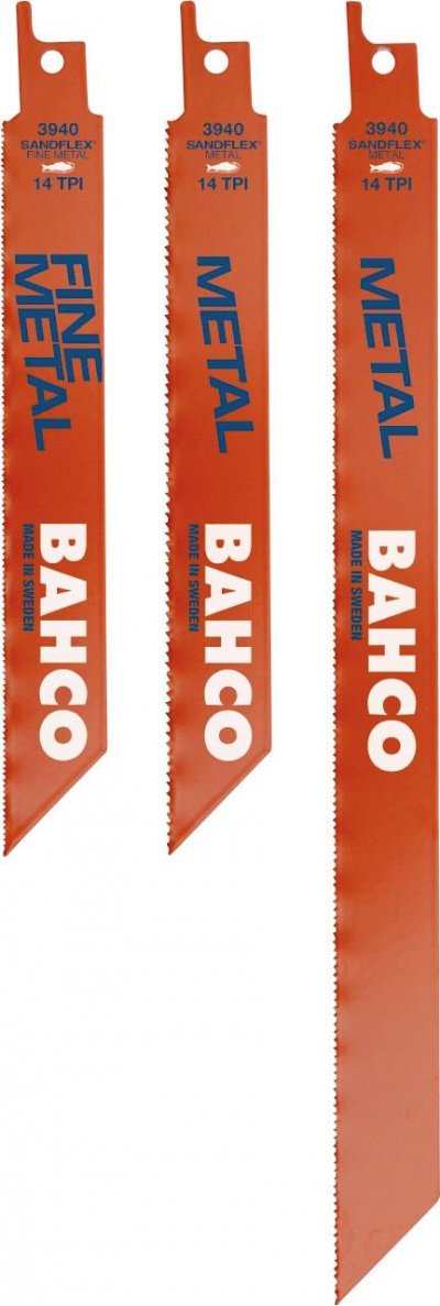 BAHCO  Juego 5 Hojas Sable Para Metal