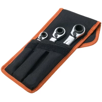 BAHCO  - S4RM/3T Jeu de cl&eacute;s mixtes &agrave; cliquet 3 pi&egrave;ces X080531