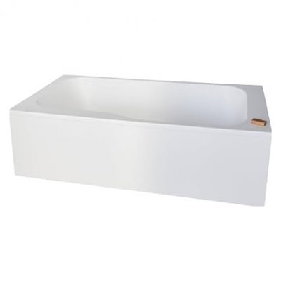 Baignoire bain douche JACOB DELAFON Malice antid&eacute;rapante + tablier angle 160 x 85 droite