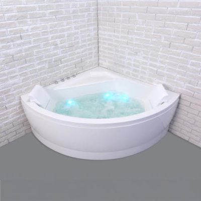 Baignoire baln&eacute;o d'angle selonia wave l140xl140xh58cm, by spalina