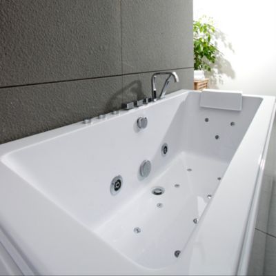 Baignoire Baln&eacute;o Sikinos Jets, 170x78cm, By Spalina Blanc