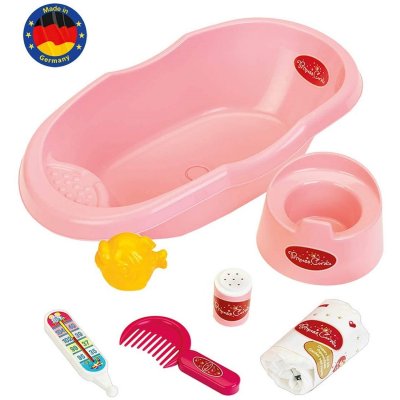 THEO KLEIN Baignoire b&eacute;b&eacute; avec accessoires Princess Coralie rose 43 x 23 x 10 cm