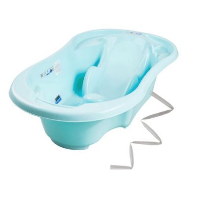 GENERIQUE Baignoire b&eacute;b&eacute; avec r&eacute;ducteur int&eacute;gr&eacute; bleu + tuyau