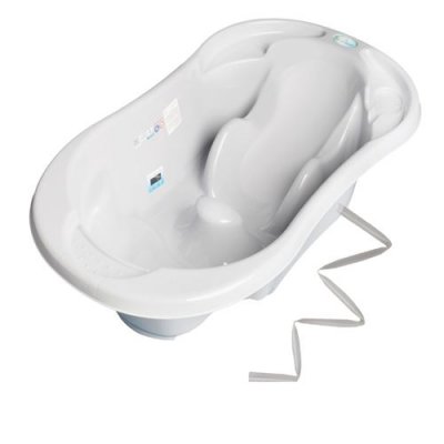 GENERIQUE Baignoire b&eacute;b&eacute; avec r&eacute;ducteur int&eacute;gr&eacute; gris + tuyau