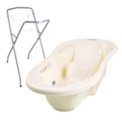 MON MOBILIER DESIGN Baignoire b&eacute;b&eacute; avec r&eacute;ducteur int&eacute;gr&eacute;      Jaune    + Pied