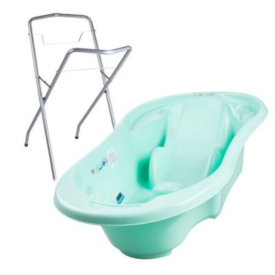 GENERIQUE Baignoire b&eacute;b&eacute; avec r&eacute;ducteur int&eacute;gr&eacute;      Vert    + Pied