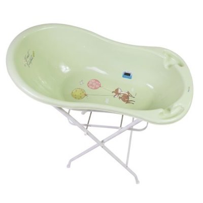 GENERIQUE Baignoire b&eacute;b&eacute; avec thermom&egrave;tre      Vert    Forest 102 cm + pied