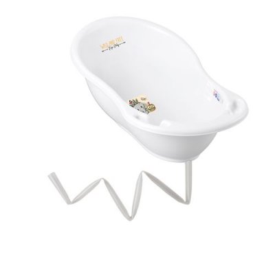 GENERIQUE Baignoire b&eacute;b&eacute; thermom&egrave;tre blanc elephant 86 cm + tuyau