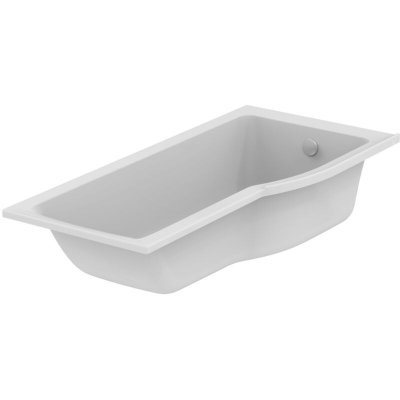 Baignoire d'angle &agrave; droite de 170 x 80 en blanc brillant Connect Air Ideal Standard