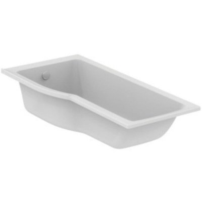 Baignoire d'angle gauche de 170 x 80 en blanc brillant Connect Air Ideal Standard