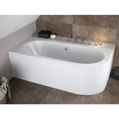 Baignoire HILIO GAUCHE avec tablier - Dimensions: 170cm