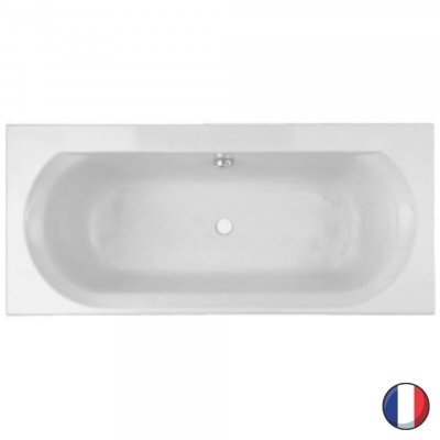 Baignoire rectangulaire Elise, Blanc, 180x80cm Jacob Delafon E60283-00