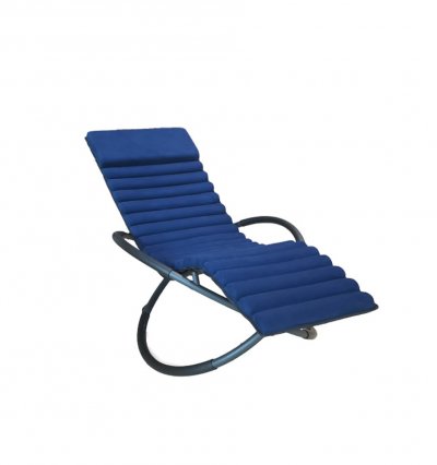 CHALET & JARDIN Bain de soleil &agrave; bascule swing luxe monaco - bleu - KETER - 14-700895