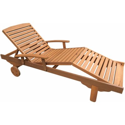 HABITAT ET JARDIN Bain de soleil pliant en bois exotique ""Singapour"" - Maple - Marron clair