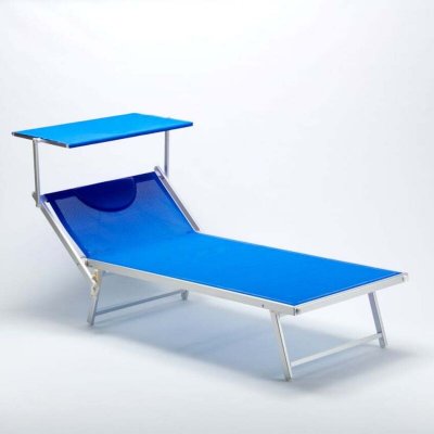 BEACH AND GARDEN DESIGN Bain de soleil xl jardin piscine transat en aluminium grande italia 