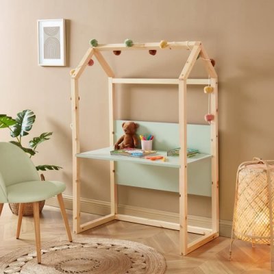 BAITA Ba&iuml;ta - Bureau enfant cabane tiny vert &eacute;volutif - Vert