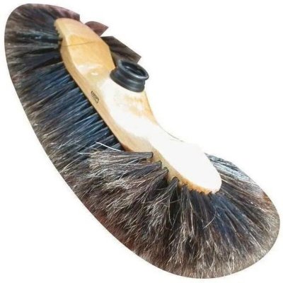 DOMERGUE Balai 1/2 t&ecirc;te en bois - fibre de soie 60 mm - marron - 