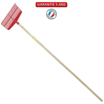 OUTILS PERRIN Balai &Agrave; Gazon Polymere 39 Cm Manche 1,65 M