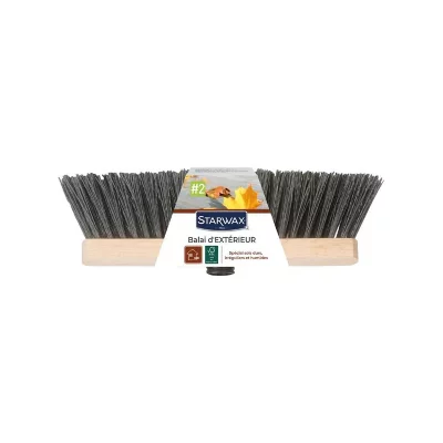 STARWAX Balai sp&eacute;cial sols rugueux ext&eacute;rieurs - 