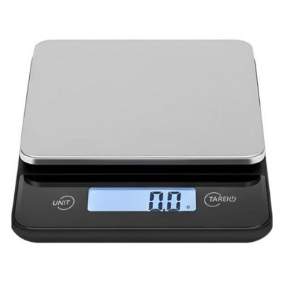 AVIZAR Balance Cuisine Electronique 5 Kg Avec Tare Pour Ingr&eacute;dients Secs Ou Liquides Noir / Argent